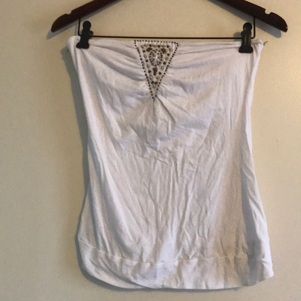 Y2K Tube top with bead detailing
